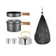 thumbnail image 3 of Juego De 5 Utensilios De Cocina Para Camping, Sartén Con Bolsa De Transporte, Olla Y Sartén, Hervidor De Agua, Color Gris, 3 of 3