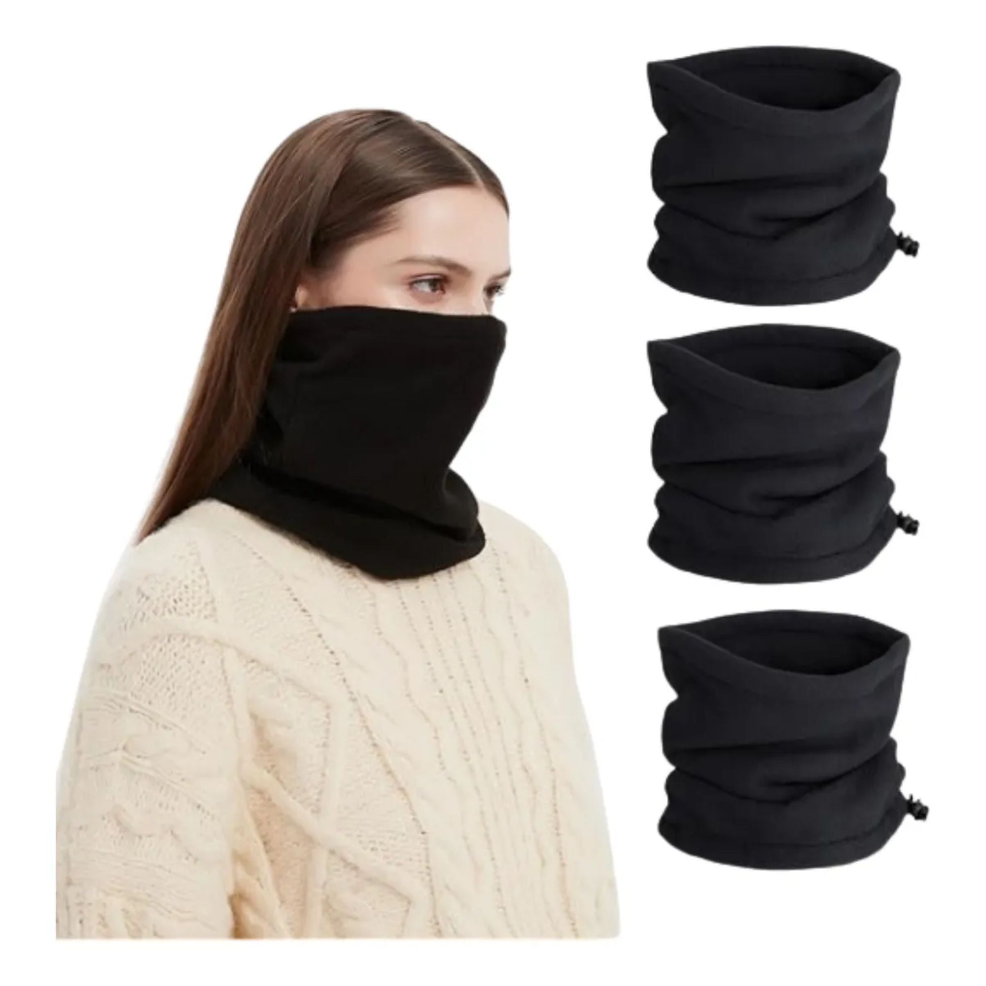 Mercado Ideas - Set 12 Cuello Polar Suave Calentadores Cómodo Unisex Multiuso