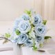 thumbnail image 1 of suxuMhao Flores Artificiales, Combinación de 1 Pieza Flores Falsas (30x18cm, Azul) - Flores de Plástico Ideales/flores Falsas para Exteriores y Interiores, Perfectas para Boda, Fotografía,, 1 of 5
