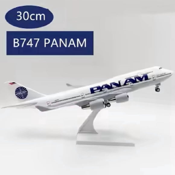 Boeing 747 "PANAM", 30 cms, Avión de colección.