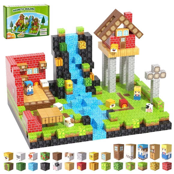 Fitrobust Set de construcción magnético STEM de 150 piezas