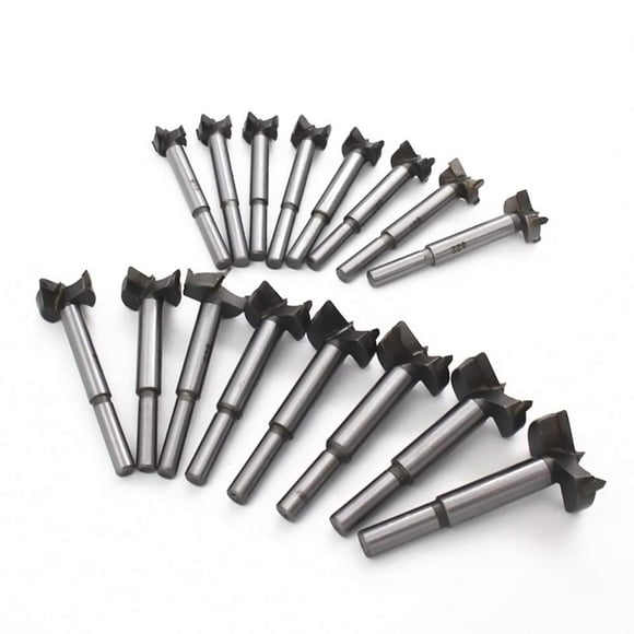 Juego de brocas Meichoon Forstner 15-35 mm, 16 unidades, carburo DC01