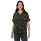 thumbnail image 1 of Blusa Mujer M/C Verde Animal Print Cuello V Corona, 1 of 5