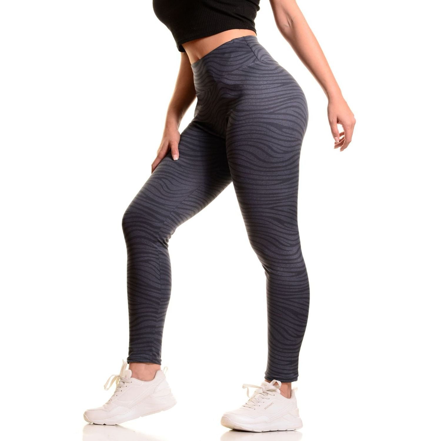 Likeshop - Calza Deportiva Mujer Gym Tiro Alto Lycra Running 08