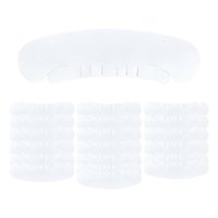 Magideal - 20 Piezas Forros De Sudor Para Gorra, Forro De Gorra De Béisbol Para Adultos, Almohadilla De Sudor Absorbente Portátil Ligera Para Gorras De Golf, 26Cmx7Cm