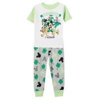 Conjunto De Pijama Disney Lucky Friends De Algodón, Ajuste Ceñido, 5T, Para Niños