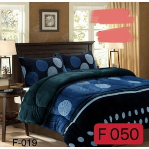 Mundo Shopping - Cobertor Plush Con Chiporro 2 Plazas Color Azul Con Diseño