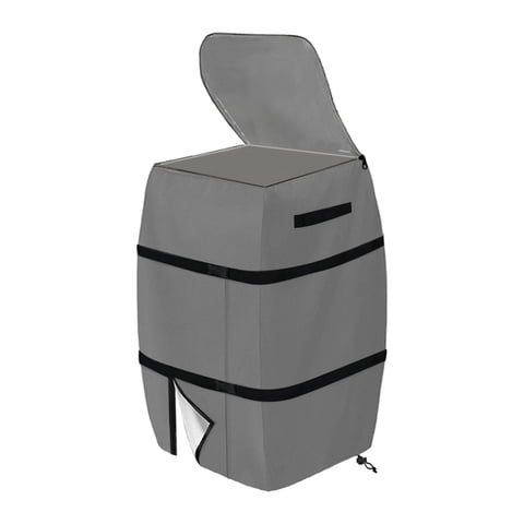 Ioensy - Cubierta Para Bañera De Hidromasaje, Cubierta Para Spa, Multifuncional, Resistente A La Intemperie, Protector Para Bañera De Hidromasaje, Gris