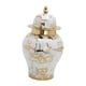 thumbnail image 1 of Florero Templo Tarro Almacenamiento Cerámica Ginger Jar Oro Grano 7x7x13in, 1 of 5