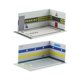 thumbnail image 3 of 2 Piezas 1:32 Estacionamiento Modelo Coche Diecast Garaje Escena StyleJ, 3 of 5