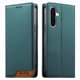 thumbnail image 1 of Funda Tipo Cartera de Cuero Sintético para Samsung Galaxy A37 Bloqueo RFID, con Ranuras para Tarjetas y Bolsillo para Efectivo, Cierre Magnético Fuerte Verde, 1 of 6