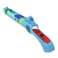 Genérico - Compatible Con Nintendo Switch/Oled Ergonomic Gun Grip Joystick Controller - Accesorio De Juego De Agarre Mejorado Para Ns Gamepad-Verde Azul