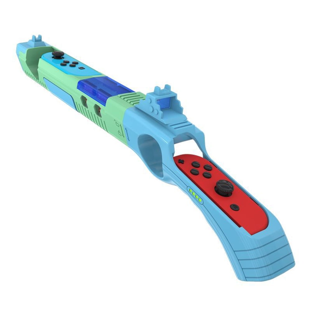 Genérico - Compatible Con Nintendo Switch/oled Ergonomic Gun Grip Joystick Controller - Accesorio De Juego De Agarre Mejorado Para Ns Gamepad-verde Azul