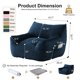 thumbnail image 2 of Silla de bolsa de frijol para adultos, de gran tamaño cómoda bolsa de frijol sala de estar sofá perezoso para dormitorio y dormitorio, 2 of 5