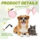 thumbnail image 3 of Gafas de Sol para Perros Uxcell, Gafas Retro para Gatitos, Gafas Clásicas de Metal, Disfraz de Cosplay, Accesorios para Fotos, Mini Gafas Lindas, (Aviador, Lente Rosa), para Mascotas Pequeñas, 3 of 7