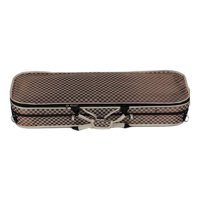 Magideal - Estuche Rígido Para Violín, Práctica Bolsa Para Instrumentos Musicales De Espuma De Madera, Caja De Almacenamiento Para Violín Para Entusiastas De Los Rejillas Blancas