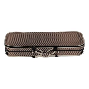 Magideal - Estuche Rígido Para Violín, Práctica Bolsa Para Instrumentos Musicales De Espuma De Madera, Caja De Almacenamiento Para Violín Para Entusiastas De Los Rejillas Blancas