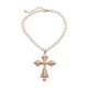thumbnail image 3 of Collar Con Colgante De Cruz, Joyería Sencilla Para Mujer, Ideal Para Fiestas Navide?as, Regalos De Cumplea?os, Dorado., 3 of 5