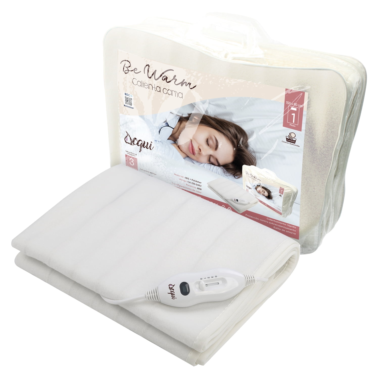 Acqui - Calientacama 1 Plaza Poliéster Análogo Aq1010