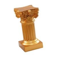 Magideal - Creativo Miniatura Pilar Romano Estatua Pedestal Candelabro Candelabro Soporte Mesa De Boda Interior Hogar Comedor Diseño De Fiesta Decoración Regalos , Dorado