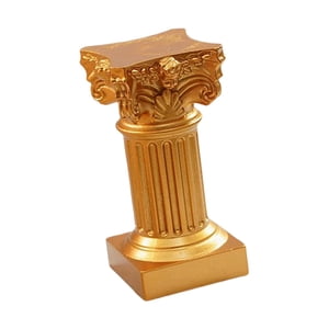Magideal - Creativo Miniatura Pilar Romano Estatua Pedestal Candelabro Candelabro Soporte Mesa De Boda Interior Hogar Comedor Diseño De Fiesta Decoración Regalos , Dorado