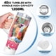 thumbnail image 5 of Como Nastya Vaso aislado de acero inoxidable con asa, diseño temático, regalo para familia, amigos y fans; incluye pajita y encaja en el portavasos estándar, 40 oz, 5 of 6