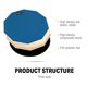 thumbnail image 3 of Drum Practice Pad Donner de 12 pulgadas, azul silencioso, con baquetas, 3 of 8