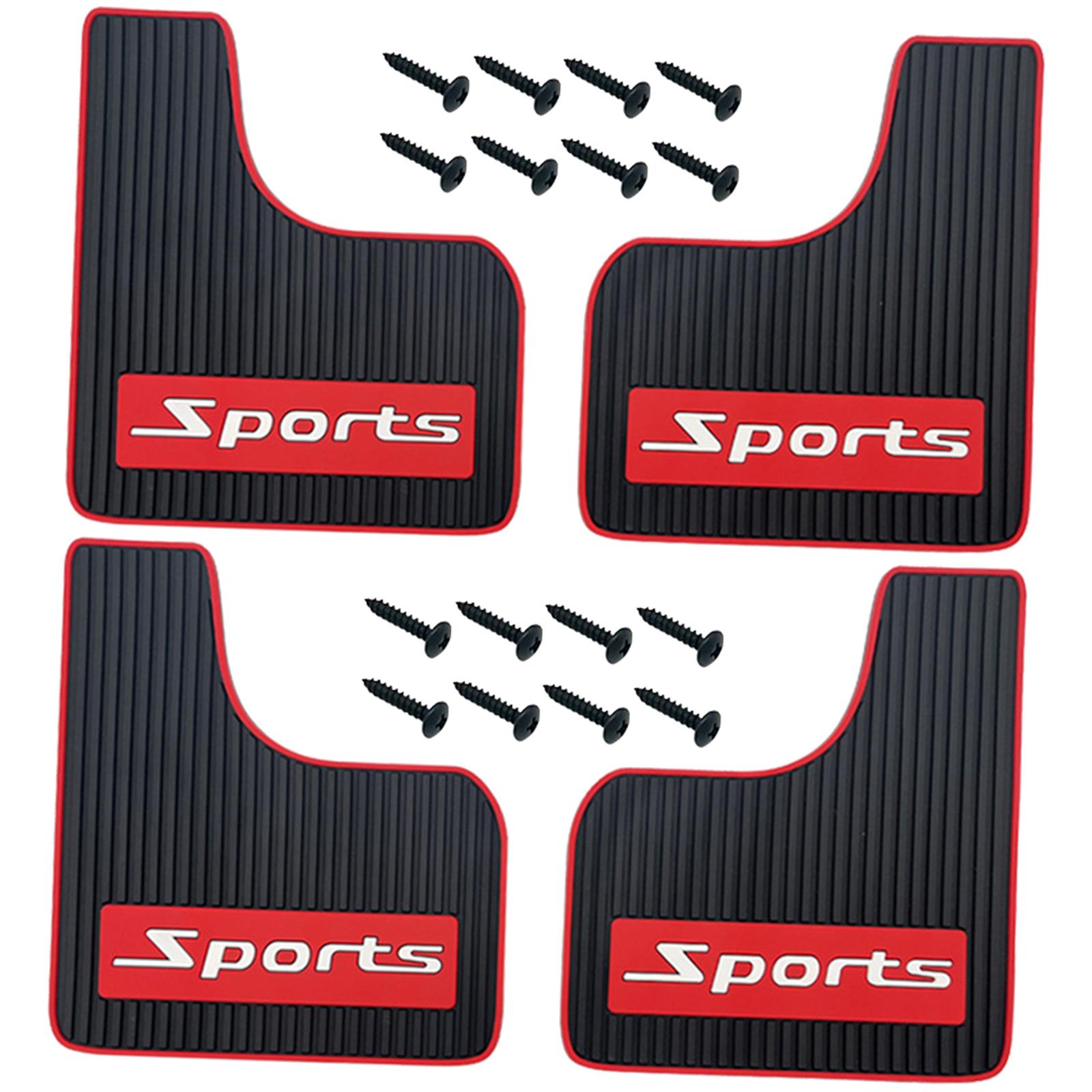 Ioensy - Guardabarros De Coche Guardabarros Guardabarros Con Tornillos Para Camioneta Coche Camioneta 4 Uds