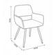 thumbnail image 3 of Pack 2 Sillas de Comedor con ApoyaBrazo PU Café 55x52x79 Cm, 3 of 5