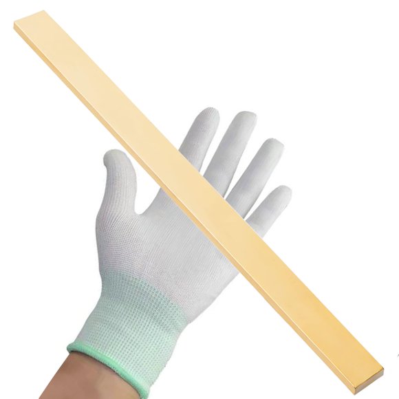 Barra plana de latón C360 de 6 mm x 25 mm x 30,5 cm para hacer cuchillos