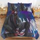 thumbnail image 2 of Posters Spider Miles Man 3 Piece Sets Full/Queen Size - Reversible Microfiber Quilts with 2 Shams Soft Lightweight Bedspread Coverlet Comforter for All Season Bed Sheets, 2 of 5