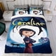 thumbnail image 4 of Coraline Conjunto de sábanas temático, trío de piezas, cómodo y amigable con la piel, diseño único, regalo de decoración para el hogar para familiares, amigos y fans, 90 cm * 190 cm, 4 of 6
