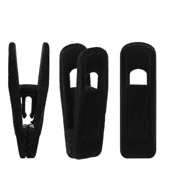 Colgadores de terciopelo Tinfol para pantalones negros, paquete de 24