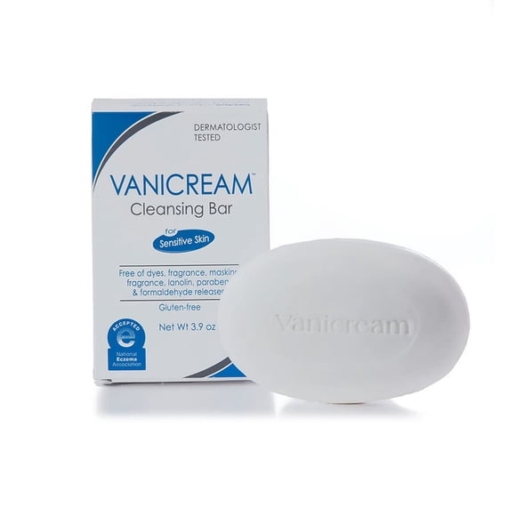 Barra limpiadora con fragancia Vanicream, sin sulfato de gluten, 110 ml x 12