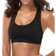 thumbnail image 2 of Sujetador deportivo MIRITY para mujer, espalda cruzada, alto impacto, negro y gris, talla M, 2 of 6