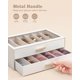 thumbnail image 5 of Caja de almacenamiento de gafas de sol Lolalet con 12 ranuras y 2 capas para mujer, 5 of 7