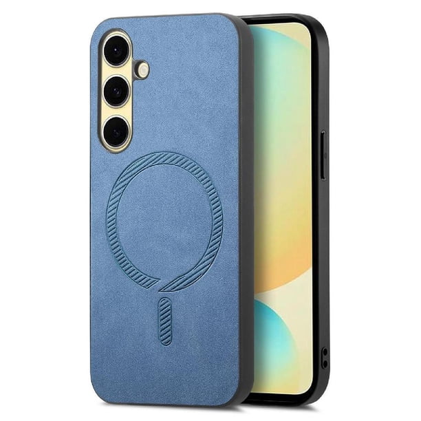 Magnetic Slim Case for Samsung Galaxy A56 with Camera Guard & Anti-Scratch Back Blue