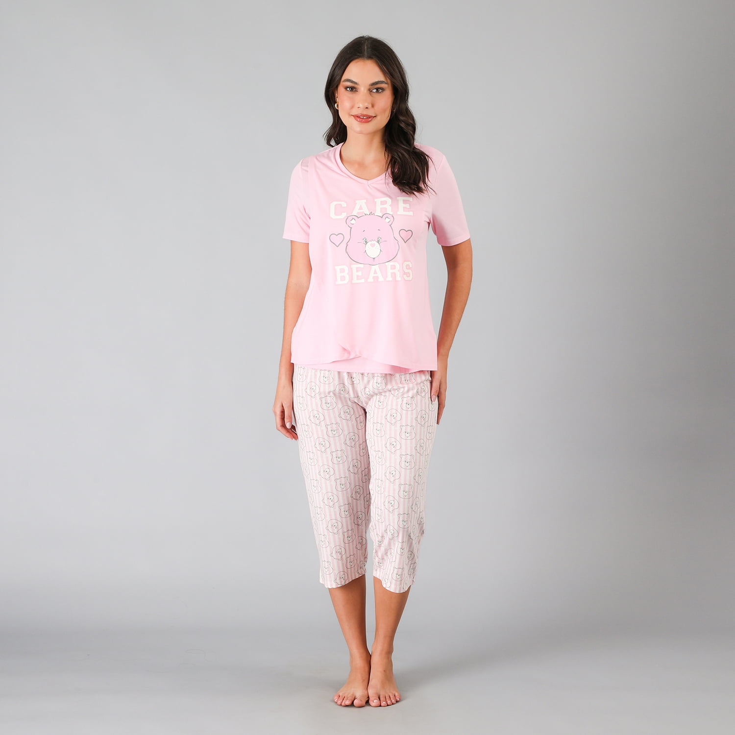 Pijama Maternal Top+capri Cariñositos Flores Mujer 33877-13