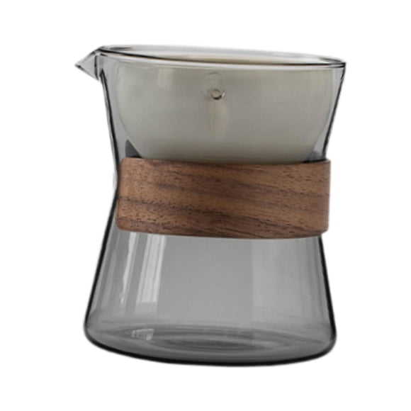 Tetera De Vidrio Regalo Del Día Del Padre Portátil Transparente Elegante Para Té Suelto Para El Hogar Gris Sin Tapa
