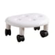 thumbnail image 4 of Taburete Con Asiento De Rodillo Bajo, Taburete Portátil Resistente Para Zapatos, Biblioteca, Cocina, Garaje, Blanco, 4 of 5