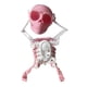 thumbnail image 4 of Juguete De Cuerda De Hombre Esqueleto Bailando Creativo Para Decoración Del Hogar Regalo De Cumpleaños Para Niños Rosa Blanco 22cm, 4 of 5