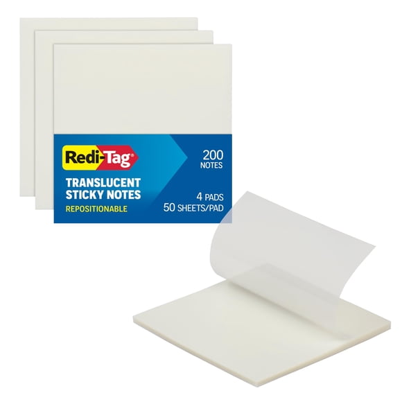 Notas adhesivas Redi-Tag 8 cm 4 blocs 200 hojas
