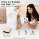 thumbnail image 5 of Mochila MIA + SOPHIA de Cuero Vegano con Puerto de Carga USB – Beige, 5 of 9