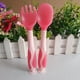 thumbnail image 1 of Make Mealtime Fun and Easy with 2pcs Heat Sensitive Cutlery Set for Toddlers - Bendable Feeding Spoon Fork with Portable Box and Suction for Children Training, 1 of 4