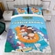 thumbnail image 4 of ¡Corre, Charlie Brown! Conjunto de sábanas temático, trío de piezas, cómodo y amigable con la piel, diseño único, regalo de decoración para el hogar para familiares, amigos y fans, 90 cm * 190 cm, 4 of 6