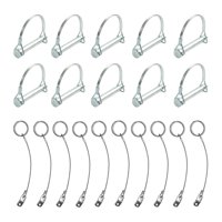 Magideal - 10 Piezas De Pasador De Acoplador Pequeño, Pasador De Acoplador De Remolque, Enganche De Remolque De Acero Inoxidable Para Remolques, Césped Y Jardín
