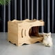 thumbnail image 2 of Cama Casa De Madera Para Gatos Con Rascador Interno, 2 of 3