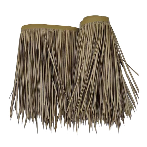 Accesorio de techo de paja artificial, cubierta de sombrilla de patio, faldón de césped para cabaña, techo de paja para decoración de barra de cabaña Estilo B