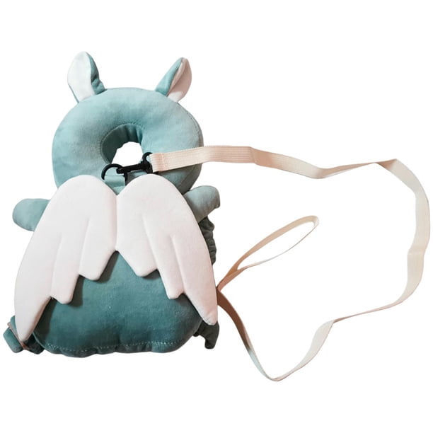 Cojín suave para la cabeza del bebé, almohadilla de seguridad, , correas ajustables para los hombros, protección para y niños , Azul