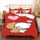 thumbnail image 1 of v2097 Bed Sheets Kawaii Bubu and Dudu Printing Anime Bedding Set Duvet Cover Comforter Bed Single Twin Full King Queen Size Bedding Set Kids 3-Piece Bedding Set (1 Duvet Cover + 2 Pillow Shams) Bed Sh, 1 of 5